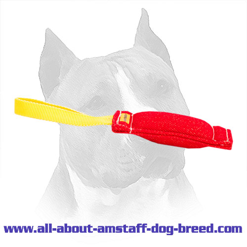 French Linen Bite Toy For Amstaff Retrieve Training