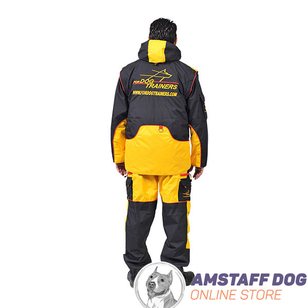 Membrane Material Training Bite Suit with Back Pockets
