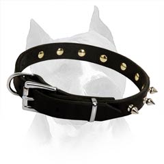 Distinguished Dog Collar Made Of Natural Soft Leather